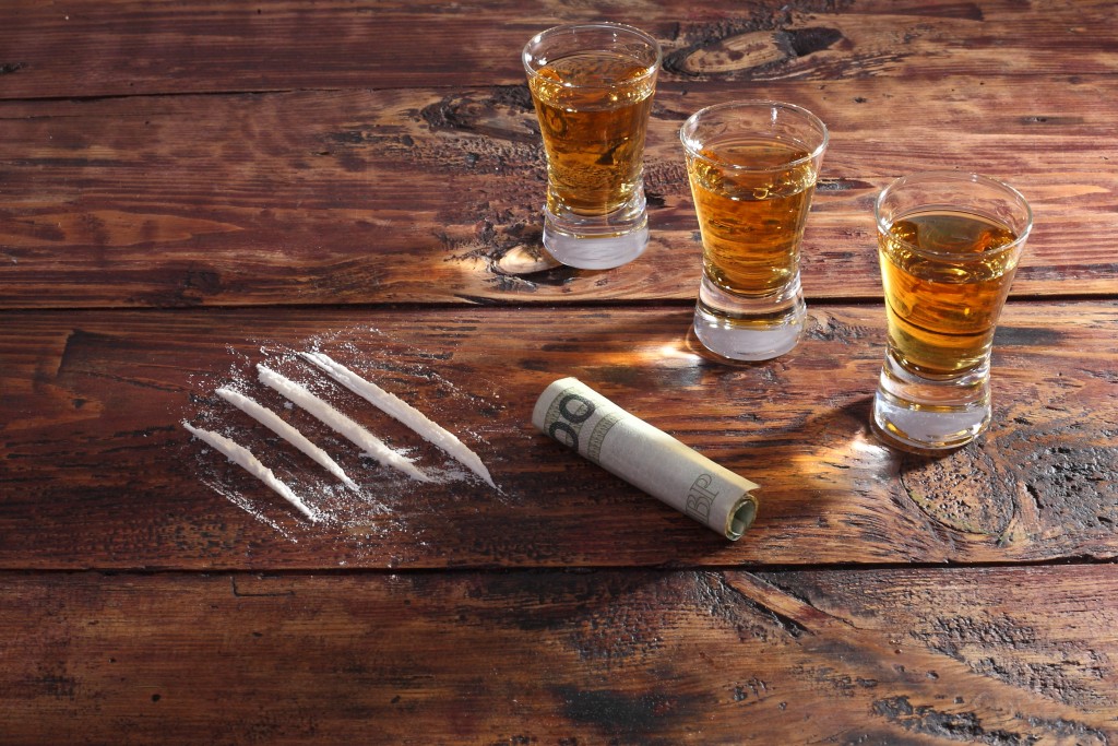 Drugs, alcohol and money