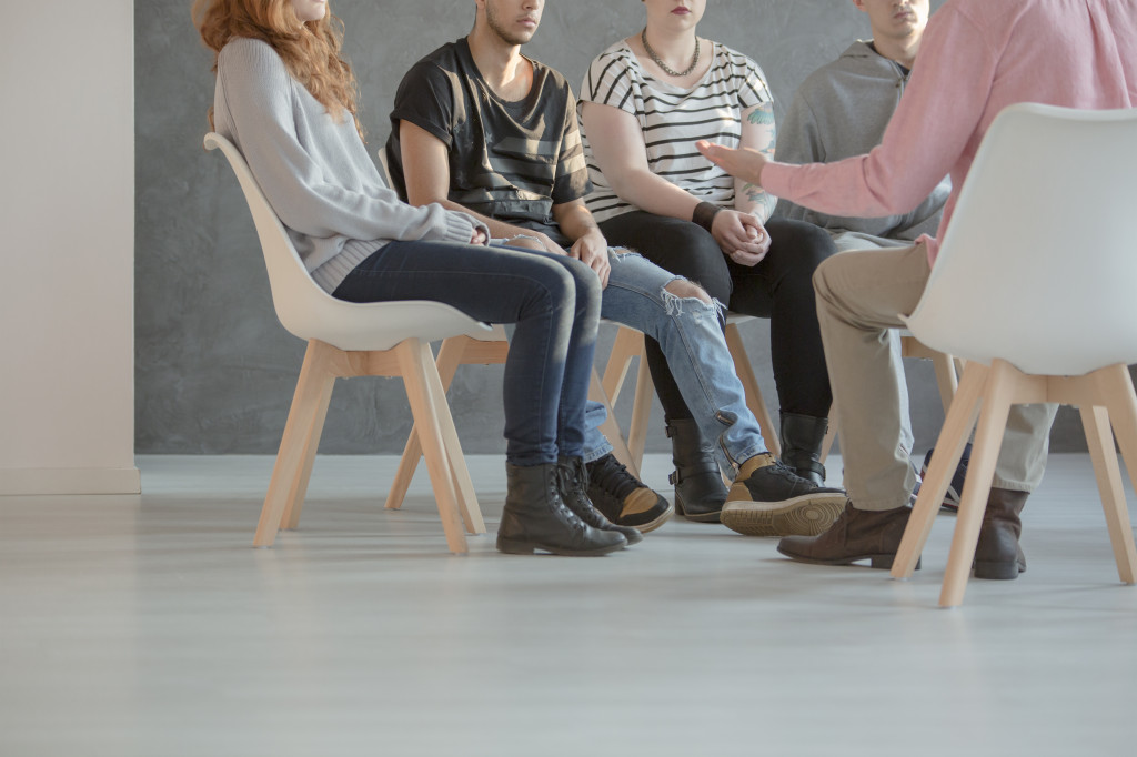 Group of people in therapy