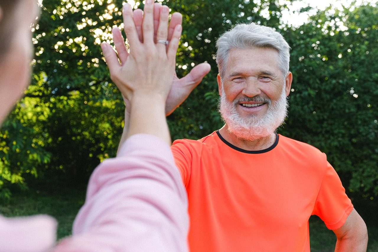 smiling elderly