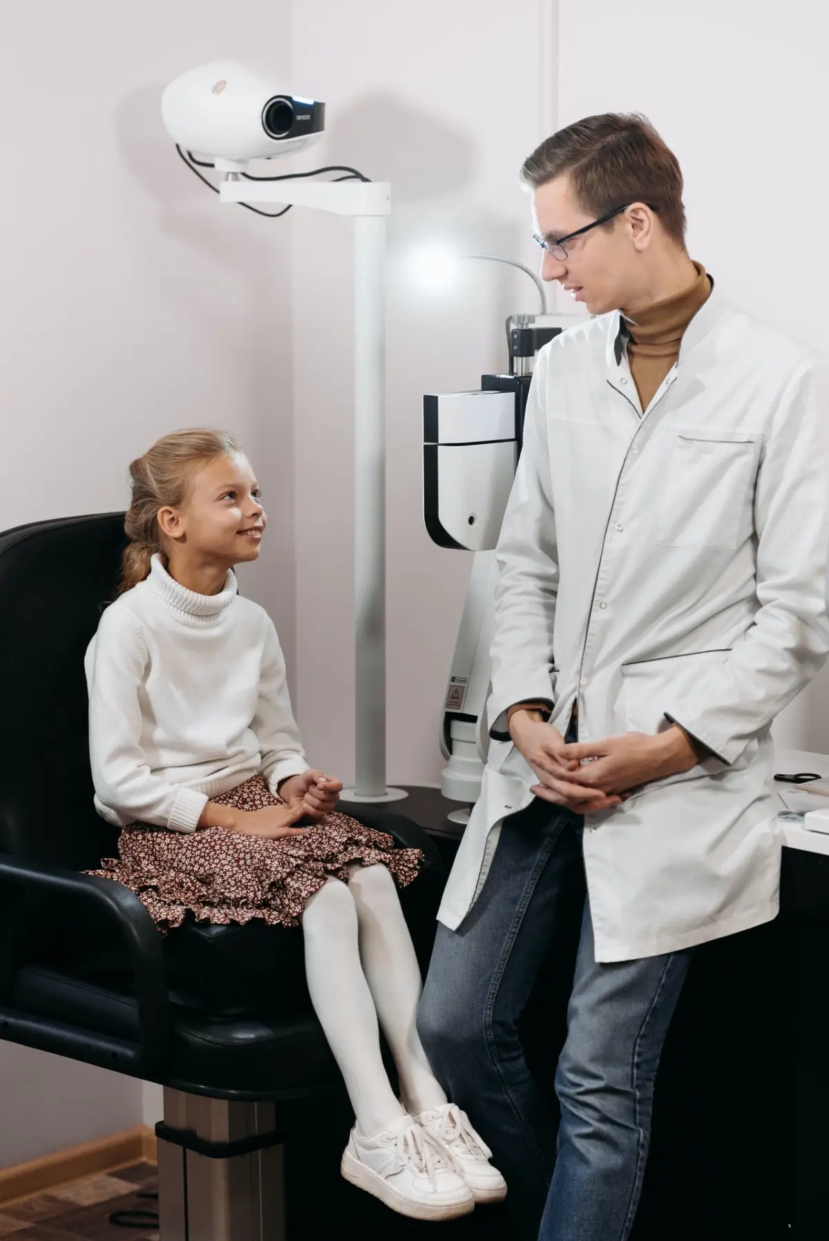 A Girl Visiting Her Ophthalmologist