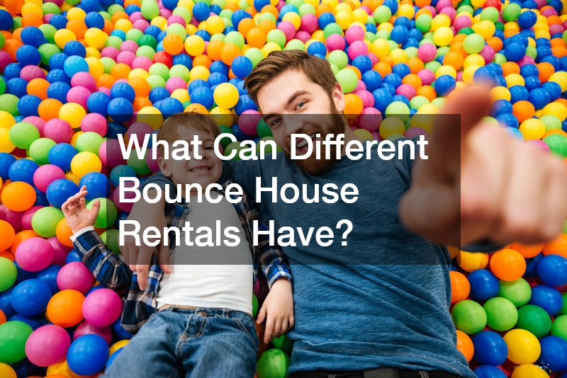 What Can Different Bounce House Rentals Have?