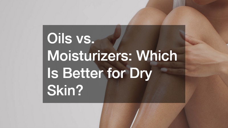 applying oil/moisturizer on the skin